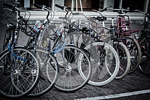 Holland, Amsterdam, bicycles parking