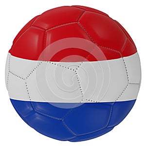 Holland flag on a soccer ball