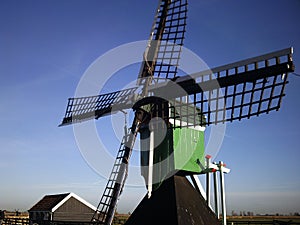 Holland green windmill