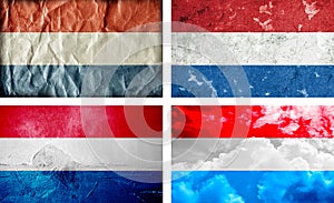 Holland grunge flag collection