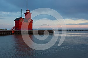 Holland Harbor South Pierhead Lighthouse