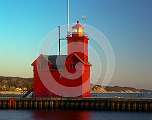 Holland Harbor South Pierhead Lighthouse photo