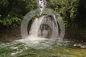 Waterfall on the Hollin River in Ecuador photo