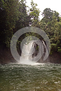 Waterfall on the Hollin River in Ecuador photo