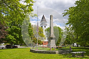 Hollis historic town center, New Hampshire, USA