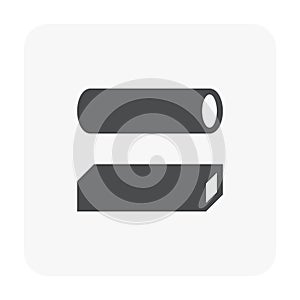Metal or steel product vector icon design. photo
