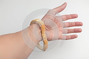 Hollowed Bread on the wrist