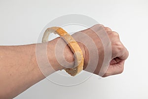 Hollowed Bread on the wrist