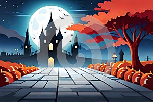 holloween background generativeAI