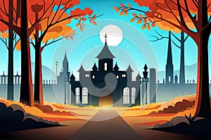 holloween background generativeAI