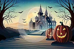 holloween background generativeAI