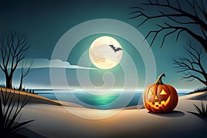 holloween background generativeAI