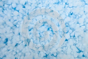 Hollowfiber, polyester fiber on a light blue background - Image