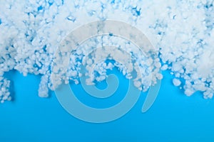 Hollowfiber, polyester fiber on a light blue background - Image