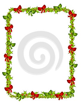 Holly and Bows Border photo