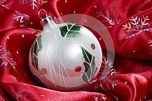 Holly Christmas Ornament