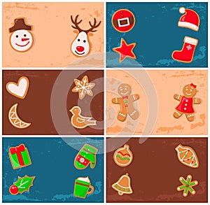 Holly Jolly Gingerbread Man Cookie Presents Set