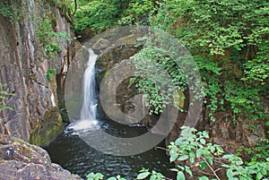 Hollybush Spout on Ingleton Waterfalls Trail, North Yorkshire, England photo