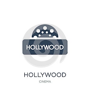 hollywood icon in trendy design style. hollywood icon isolated on white background. hollywood vector icon simple and modern flat