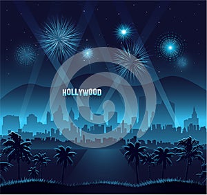 Hollywood movie premiere background celebration