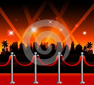 Hollywood red carpet background