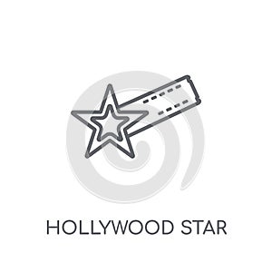 Hollywood Star linear icon. Modern outline Hollywood Star logo c