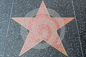 Hollywood Walk of Fame Blank Star