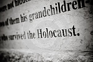 Holocaust Carving