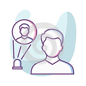 Hologram Color Vector icon which can easily modify or edit