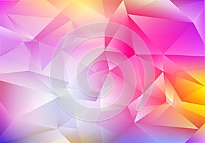 Hologram Triangle Abstract Background with Gradient.Vector Low Poly Geometric Illustration