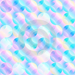 holographic bubbles seamless pattern