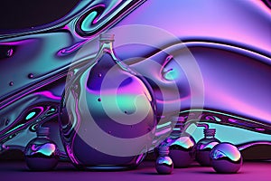 holographic colored abstract background