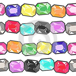 Holographic Cristal Vector Pattern Seamless Color