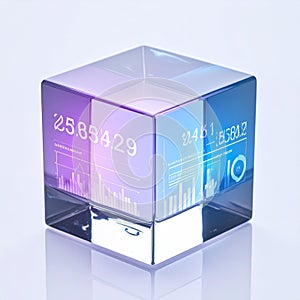 Holographic Data Visualization Cube