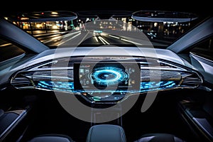 Holographic display in the cabin of an ultra-modern car