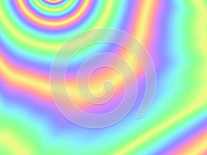 Holographic foil background Colorful circle wave pattern