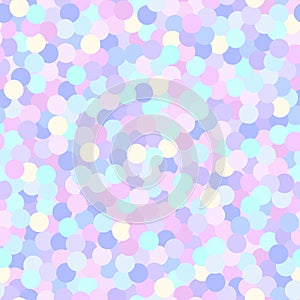 Holographic glitter texture, seamless pattern with confetti.