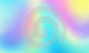 Holographic iridescent background, holograph foil texture. Vector color gradient pattern of abstract rainbow hologram or