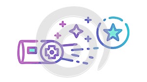 Holographic Projector Futuristic Display Digital Interface Icon, vector design Generative AI