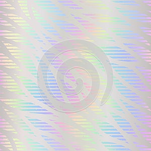 Holographic seamless pattern. Iridescent background. Repeated rainbow patern. Hologram texture. Repeating holograph foil printed.