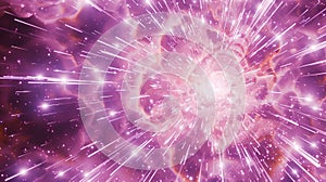 holographic stars forming and dissolving in a cosmic space setting photo