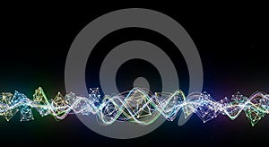 Holographic Waveform Data Network Visualization