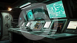 holointerface sci fi style radar scanning desk