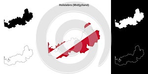 Holstebro outline map
