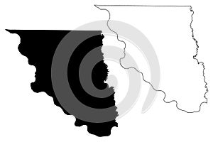 Holt County, Missouri U.S. county, United States of America, USA, U.S., US map vector illustration, scribble sketch Holt map