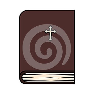 Sagrada Biblia un libro icono 