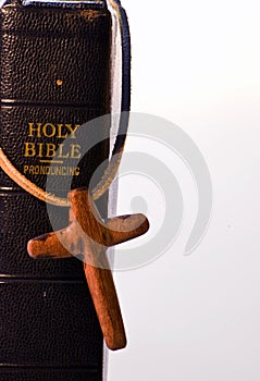 Holy Bible and Cross