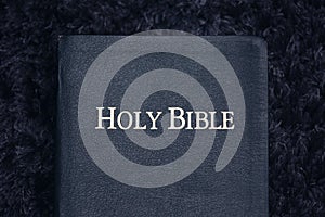 Holy Bible on Dark Texture
