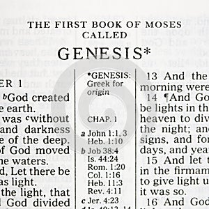 Holy Bible Genesis.