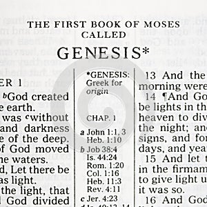 Holy Bible Genesis.